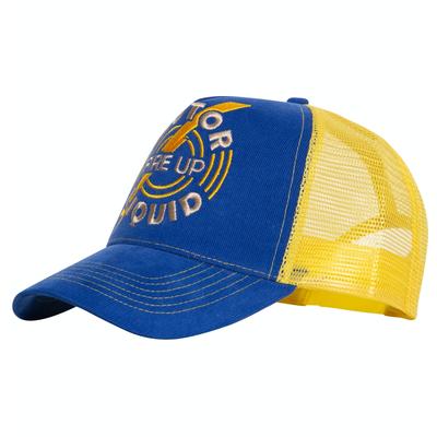 King Kerosin Herren Trucker Cap aus Feincord mit kontrastierendem Mesh Fire Up blau Image