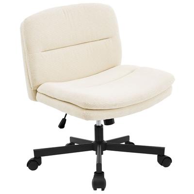 Durrafy Bürostühle ohne Armlehnen，Make-up-Stuhl Höhenverstellbarer Schneidersitz Drehstuhl für Büro Image