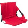 CSPARKV Roter bequemer Klappstuhl für Camping, Outdoor, Garten – tragbarer Stadionsitz, faltbarer