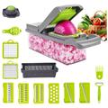 Tagliaverdure multifunzionale, 12 in 1 da cucina, tagliaverdure manuale, cucina professionale,