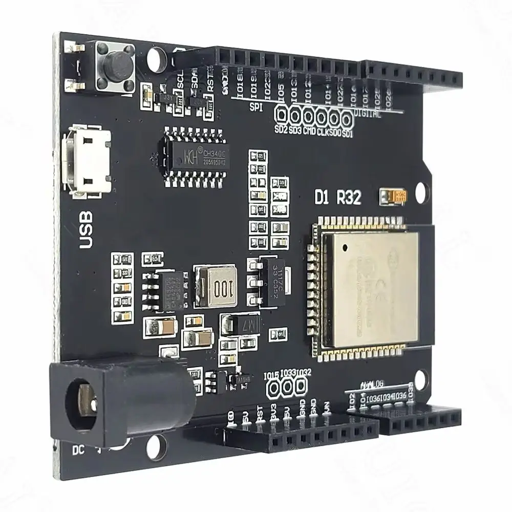 D1 R32 ESP32 Entwicklungsboard 4 MB Flash BT Wifi Modul USB Micro 53 MM * 68 MM Image