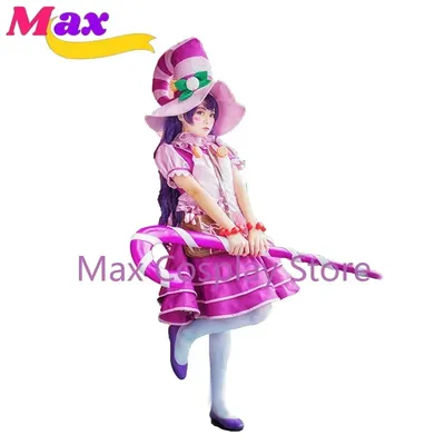 Max Cos Bittersweet Lulu Cosplay Kostüm Halloween Uniform Outfit Hut + Kleid + Schürze + Hals + Image
