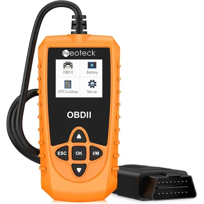 Neoteck OBD2 Scanner, 9 Protocols, VIN/CID/CVN/EVAP/Engine Check, Multilingual, OBDII/EOBD. (127 chars)