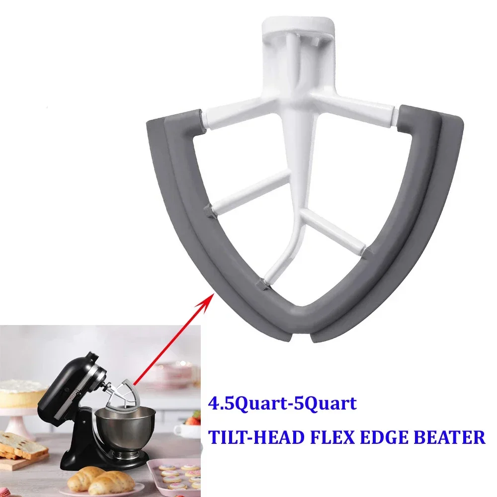 KitchenAid Flex Edge Beater 4,5–5QT Silikon-Mischpaddel, automatischer Kratzaufsatz, kompatibel mit KSM150 KSM180 Standmixer Image