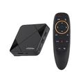 Smart TV Box H96 Max RK3518 Android 14.0, Quad Core 4K, Wi-Fi 6, 3D, Netflix, Google Assistant, YouTube, Smart TV Box Bt5.4 con telecomando vocale, giroscopio, decoder, lettore multimediale