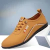 Herbst Lederschuhe Weiches Leder Herrenschuhe Weiche Sohle Herren Business Casual One Pedal Hundred