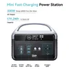 DaranEner NEOZ Tragbares Kraftwerk 300 W 179,2 Wh LiFePO4-Akku Reine Sinuswelle AC-Steckdose DC5521-Anschlüsse USB-A QC3.0 18 W USB-C P