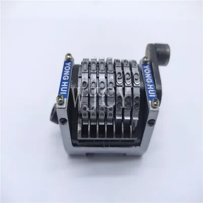GTO Machine Parts 7 Digits Numbering Machine Horizontal Jump Mode 098765... Three Sinking