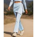 Per donna Pantaloni da corsa Pantaloni a zampa Patchwork Pantaloni All'aperto Sport Outdoor Streetwear Traspirante Asciugatura Rapida Leggero Tennis Golf Corsa Vestibilità regolare abbigliamento