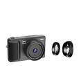 Fotocamera digitale ad alta definizione 1500 mAh, zoom 16x opzionale, retro, schermo girevole da 2,8 pollici, 64 milioni di pixel, video HD 4K, bianco, nero e argento, per fidanzato e fidanzata