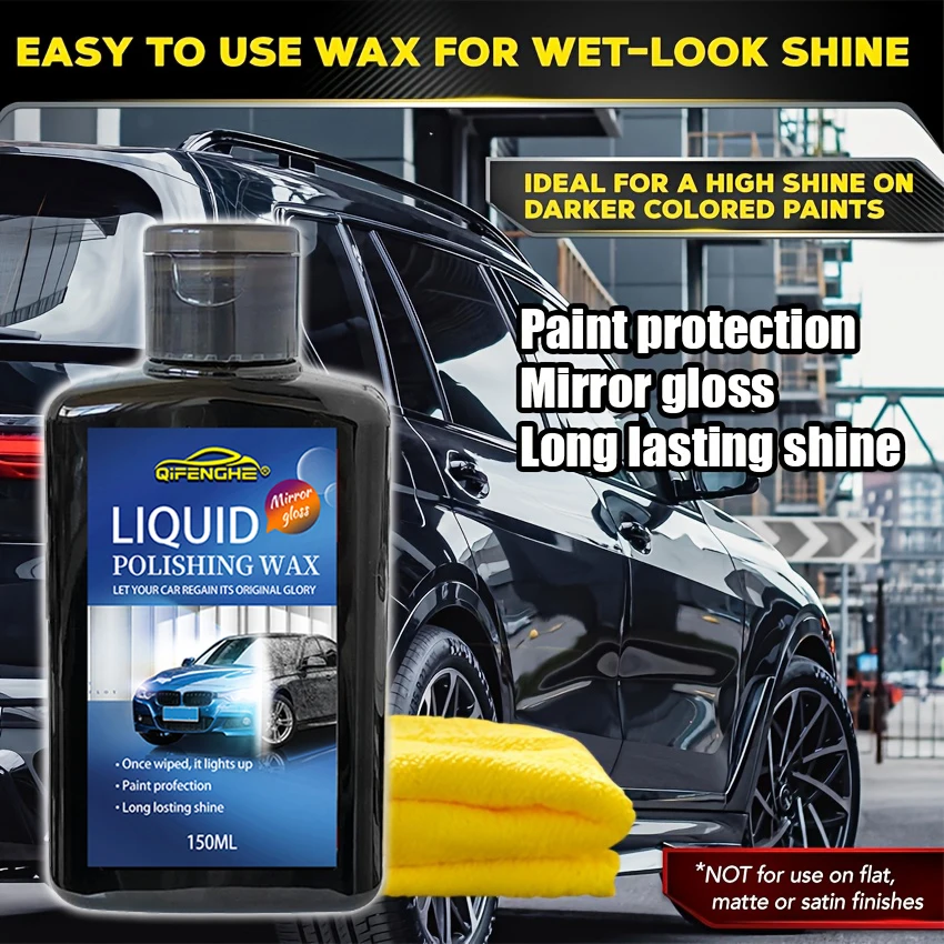 Auto-Wachs und Versiegelungsmittel mit Nano-Keramikbeschichtung – hydrophober Lackschutz, langanhaltender Glanz, einfach anzuwenden, wetterbeständig, PVC