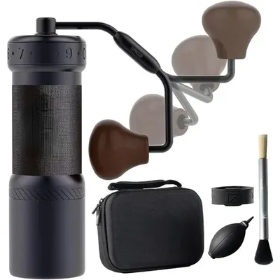 recommend.New Products Hot Sale.K-Ultra Manual Coffee Grinder Iron Gray with Carrying Case, Assembly