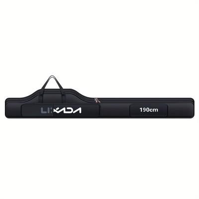 TEMU Lixada 190cm Fishing Bag Portable Folding Fishing Rod Reel Bag Fishing Pole Gear Tackle Tool Carry Case Carrier Travel Bag Storage Bag Organizer Image