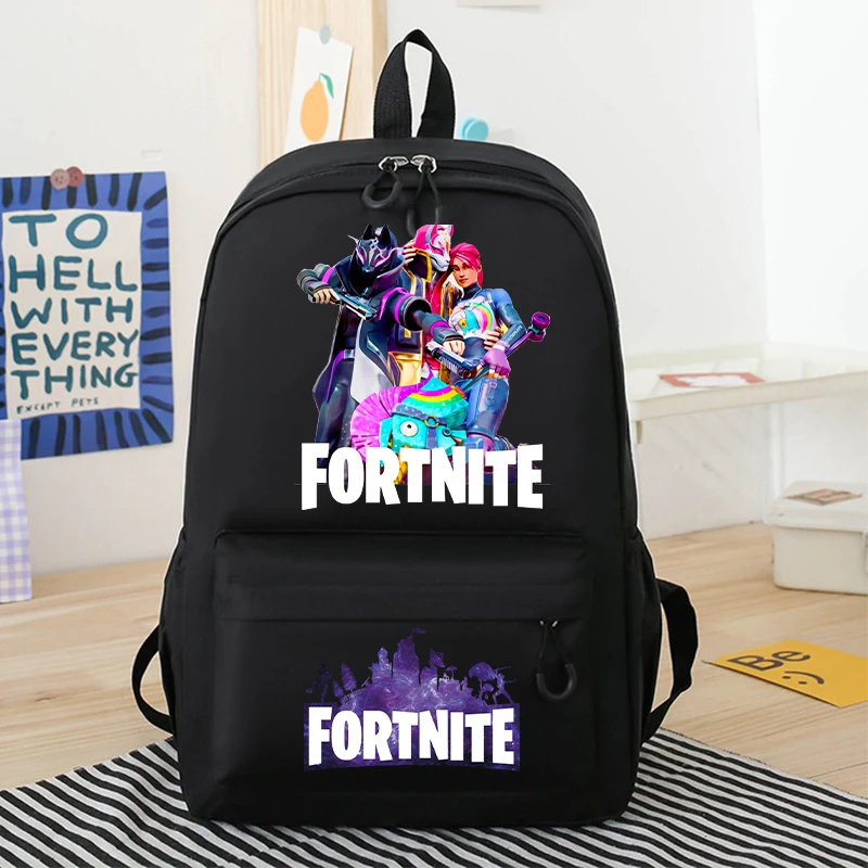 Nouveau Fortnites enfant sac à dos garçons école sac à dos dessin animé jeu Figure imprimé sac d'école enfants fournitures scolaires cadeaux d'anniversaire