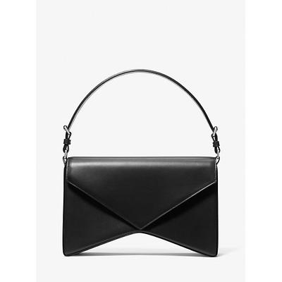 Michael Kors Manhatta Large Leather Bag Black One Size