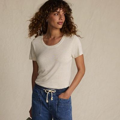 Viscose/Linen T-shirt, Women, size: 8, regular, Misc, by Lands' End