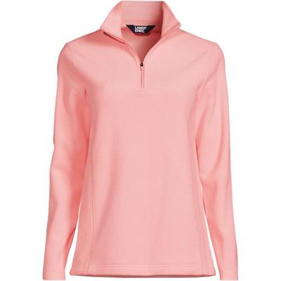Anyweather™ Half Zip Fleece Top, Women, size: 8, petite, Pink, Polyester, by Lands' End