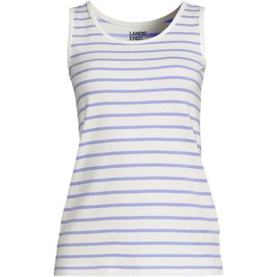Cotton Vest Top, Women, size: 14-16, regular, Ivory, Cotton, by Lands' End
