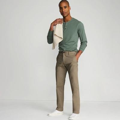 Everyday Stretch Chinos, Straight Fit, Men, size: 40, regular, Misc, Cotton, by Lands' End