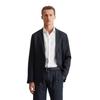 Sakko MARC O'POLO "aus reinem Leinen", Herren, Gr. 54, blau (schwarz navy), Obermaterial: 100% Leinen, unifarben, elegant, Langarm, Sakkos