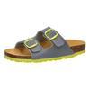 Pantolette LICO "Pantolette Bioline Kids", Gr. 32, grau, Synthetik, Schuhe