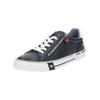 Schnürschuh MUSTANG SHOES "Mustang Shoes Halbschuhe Lederimitat", Herren, Gr. 44, blau (navy), Lederimitat, casual, Schuhe