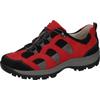 Trekkingschuh WALDLÄUFER "HOLLY", Damen, Gr. 6 (39), rot (rot, schwarz), Nubukleder, Textil, kontrastfarbene Details, casual, Schuhe, Outdoorschuh, Wanderschuh, Schnürschuh in Komfortweite H (= sehr weit)