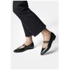 Riemchenballerina PAUL GREEN "Paul Green Ballerinas Glattleder", Damen, Gr. 36, schwarz, Glattleder, casual, Schuhe