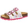 Pantolette LICO "Pantolette Bioline Flower Kids", Kinder, Gr. 28, weiß, Synthetik, Schuhe