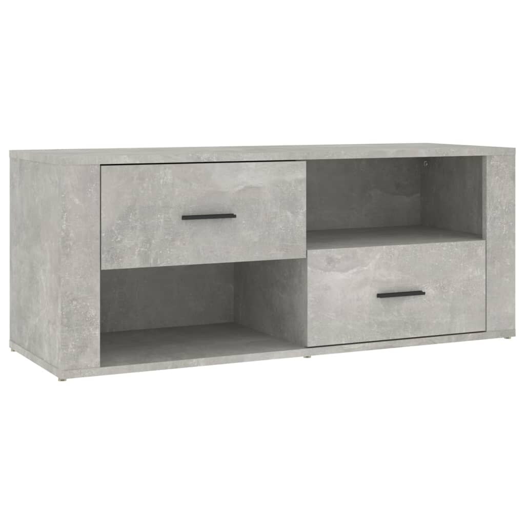 vidaXL TV-Schrank Betongrau 100x35x40 cm Holzwerkstoff Image