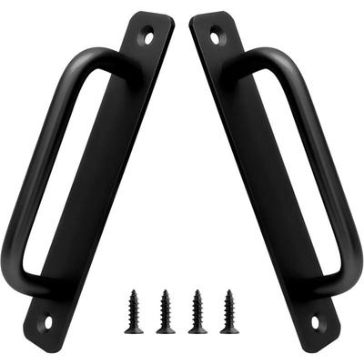 Tigrezy - 2 Pack Aluminum Alloy Sliding Barn Door Handle, 128mm Hole Center Gate Door Handle for Image