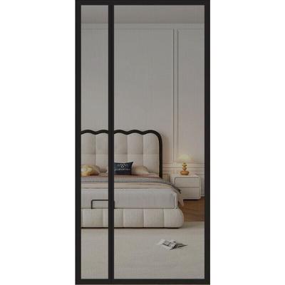 Magnetische Fliegengittertür mit seitlicher Öffnung, 110 x 220 cm (schwarz) Image
