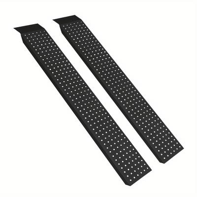 TEMU 2 Ramps, Capacity Of 400 , Galvanized Steel Wedges, Wheelchair Ramps, Bicycle Ramps, Used Ramps For Cars, Trailers, Stairs, And Bicycles, 135 Centimeters Image