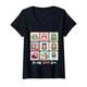 Damen In My Sloth Era Funny Sloths Activities Lover Girl Women T-Shirt mit V-Ausschnitt