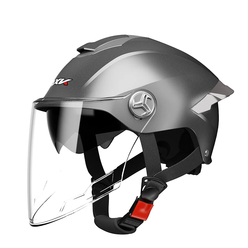 Casque de moto avec batterie de voiture électrique, protection solaire d