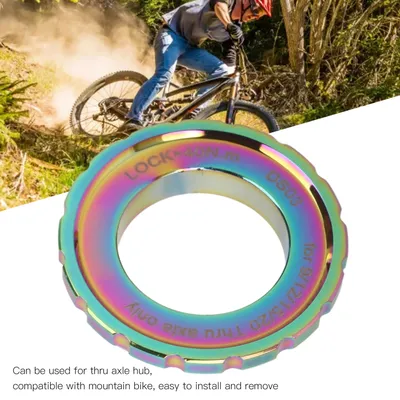 MEIJUN Centerlock Lockring Center Lock Laufradsatz Nabenfass Welle Scheibenrotor Lock Ring für Fahrrad Mountainbike Mehrfarbig