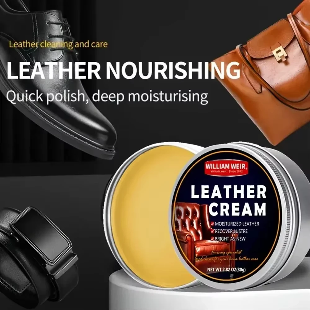 Creme Autositz Sofa Kratzer Risse Restaurierung Polierwachs Multifunktions PU Tasche Ernährung Pflege Schutz für Leder 80g Image