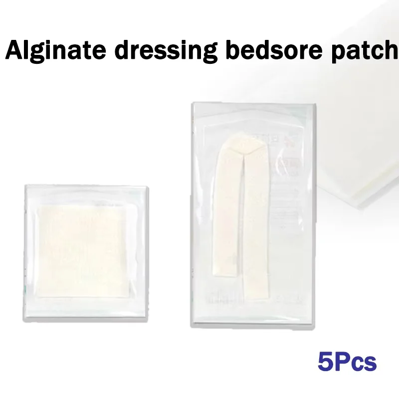 5 Stück Alginat-Druck-Zwüren-Patch, medizinisches Wundpflaster und Hilfsmaterialien für Dekubitus Image
