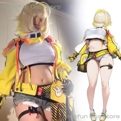 Elegg Nikke Göttin des Sieges Outfit Cosplay Standard Outfit Uniformen Frauen Sexy Kleidung Halloween Spiel Event Kostüm Perücke Schuhe Image