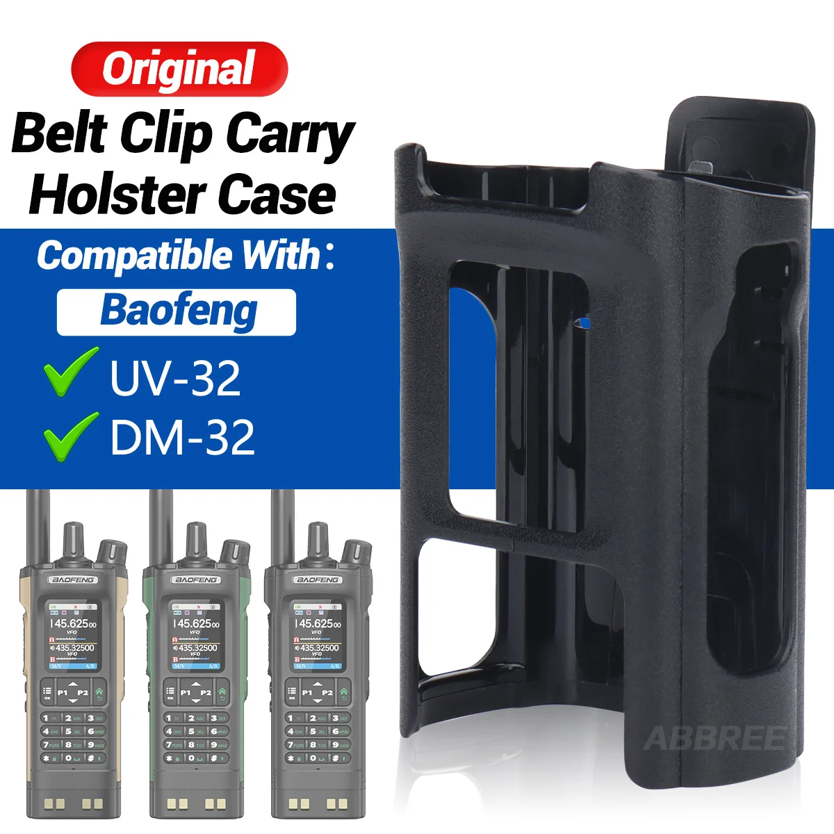 Original Baofeng UV-32/DM-32 Walkie Talkie Gürtel Clip Tragen Holster Fall Für UV32/DM32 Zwei Weg Ham Radio Zubehör für Outdoor Image