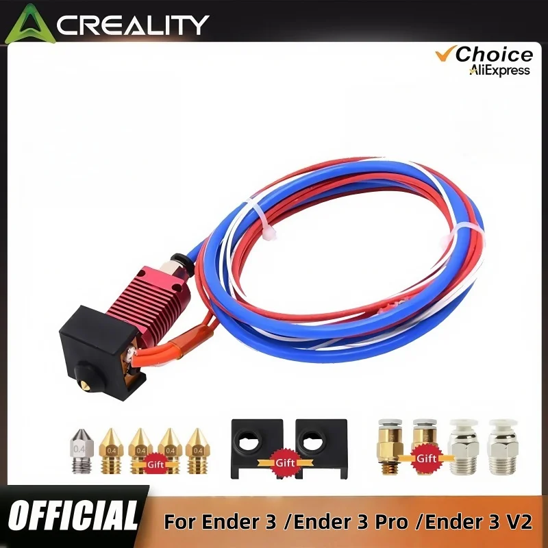 Creality Upgrade Ender 3 Hotend Kit mit PTFE-Schlauch für Creality Ender 3/Ender 3 Pro/Ender 3 V2 3D-Druckerzubehör Image