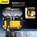 Nuova copertura per auricolari con blocco di sicurezza per Samsung Galaxy Buds 3/Buds3 Pro Buzz 3 Pro Custodia protettiva con kit di pulizia portachiavi Funda
