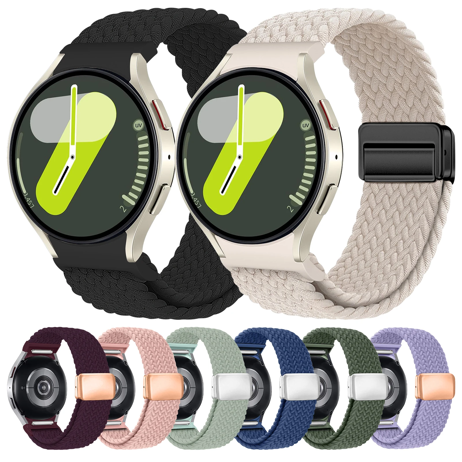 mm No Gaps Band für Samsung Galaxy Watch 6 4 Classic 5 Pro 47 mm 43 mm Nylon Correa Armband Galaxy Watch 5 6 Armband 44 mm 40 mm Image