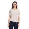Kurzarmshirt BETTY BARCLAY "Betty Barclay Blusenshirt mit Tunnelzug", Damen, Gr. 44, beige, Jersey, Obermaterial: 75% Polyester, 22% Viskose, 3% Elasthan., casual, figurumspielend normal, U-Boot-Ausschnitt, Kurzarm, Shirts