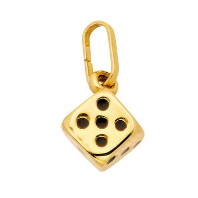 Ketten-Anhänger ADELIA´S "333 Gold Anhänger Würfel", gold, Schmuckanhänger, Damen, Gold, Goldschmuck für Damen Image