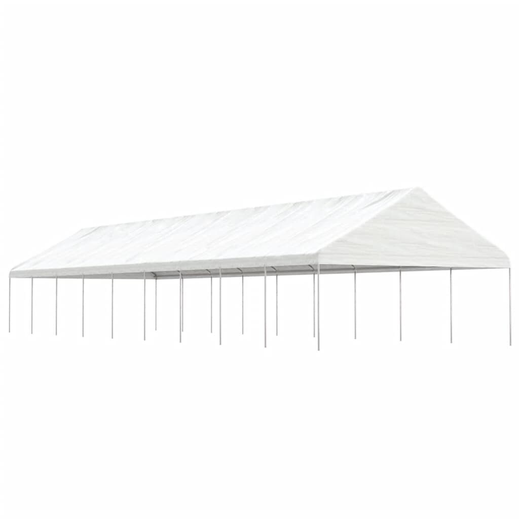 vidaXL Pavillon mit Dach Weiß 20,07x5,88x3,75 m Polyethylen Image