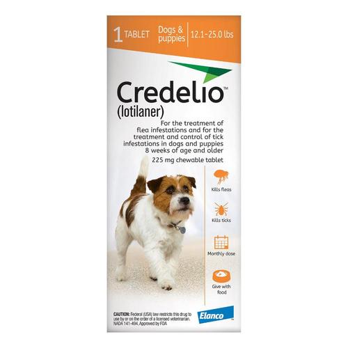 Credelio für Hunde 12 bis 25 Pfund (225mg) Orange 3 Dosen