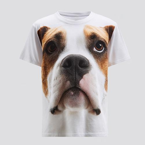 Men's Dog 3D Cartoon Funny T Shirt Short Sleeve T shirt 3D Print Crew Neck Shirt Fashion Exaggerated Daily Street Casual Daily White 1 White White 2 Summer Spring Clothing Apparel S M L XL XXL XXXL