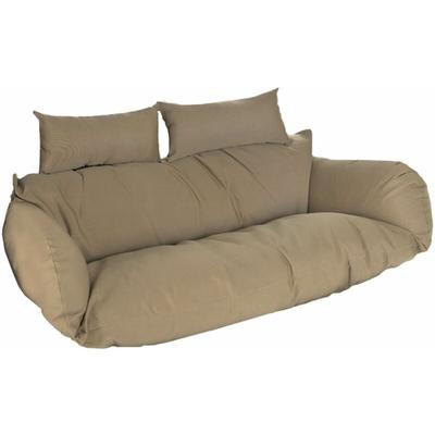 HOME DELUXE - Polyrattan Hängesessel TWIN Farbe: Braun, Ausstattung: Nur Kissen Poly Rattan Image