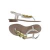 Zara Damen Sandale, Gr. 36, gold, kein Etikett